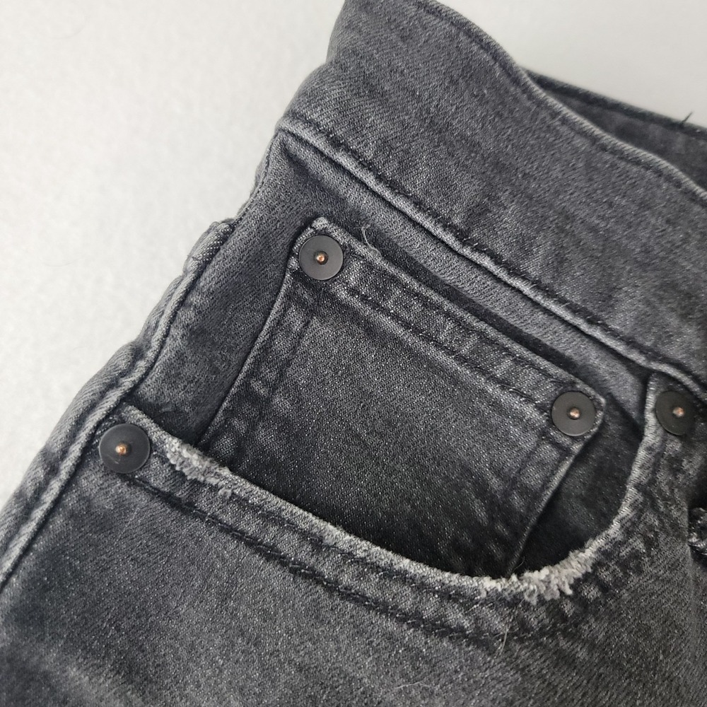 Madewell The Perfect Vintage Crop Jeans Womens High Rise Black Wash Denim Sz 27 - Picture 8 of 16
